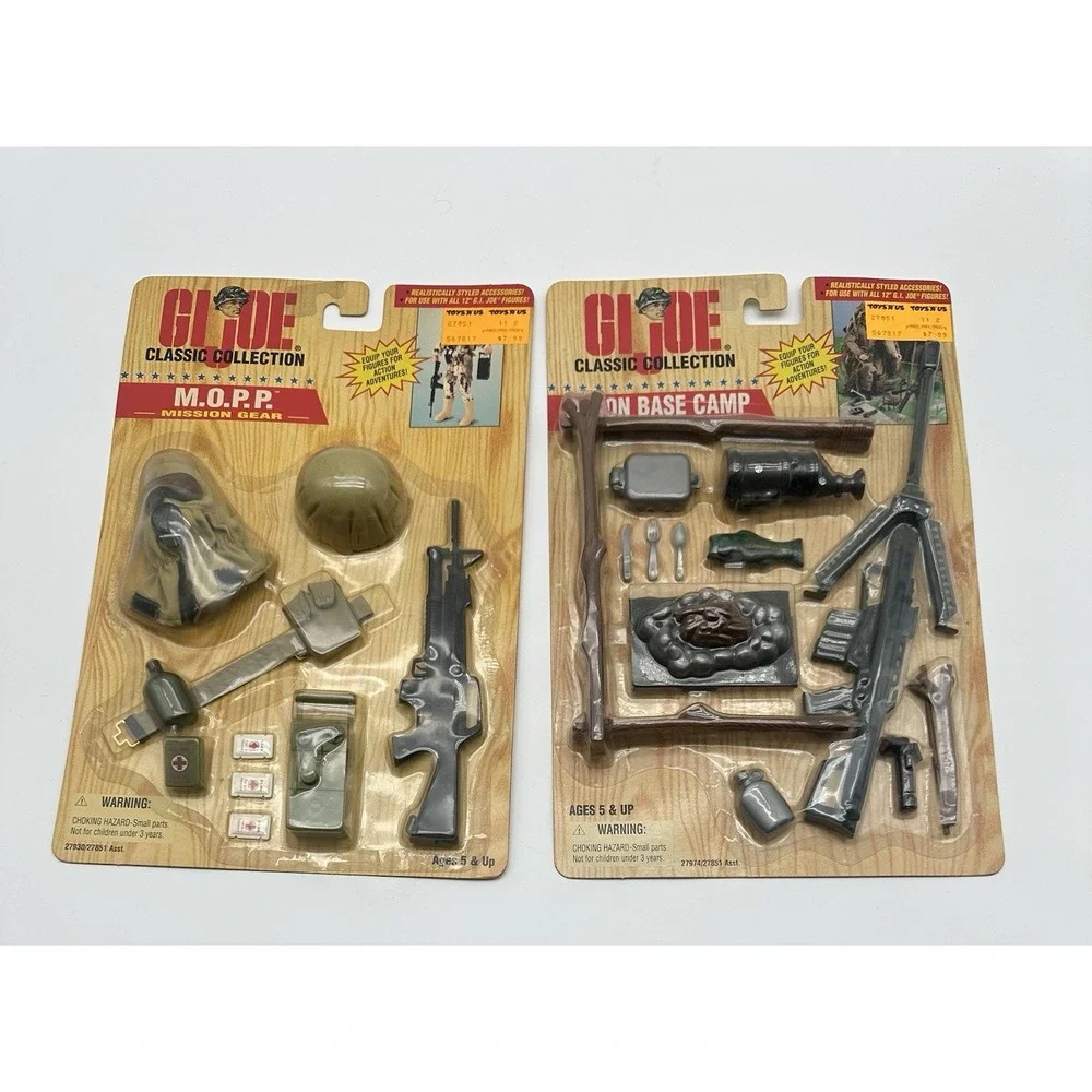 GI JOE CLASSIC COLLECTION M.O.P.P. & RECON BASE CAMP ACCESSORY LOT SEALED 1997